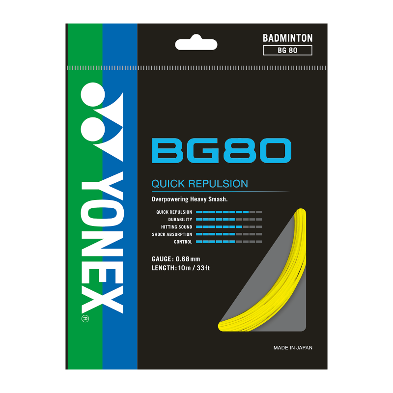 Yonex BG 80 Badminton String - 10m