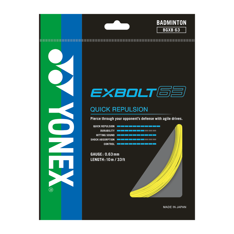 Yonex Exbolt 63 Badminton String - 10m