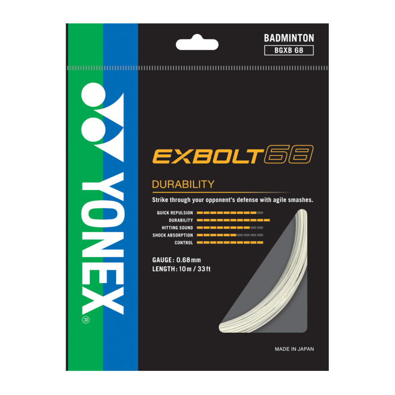 Yonex Exbolt 68 Badminton String - 10m