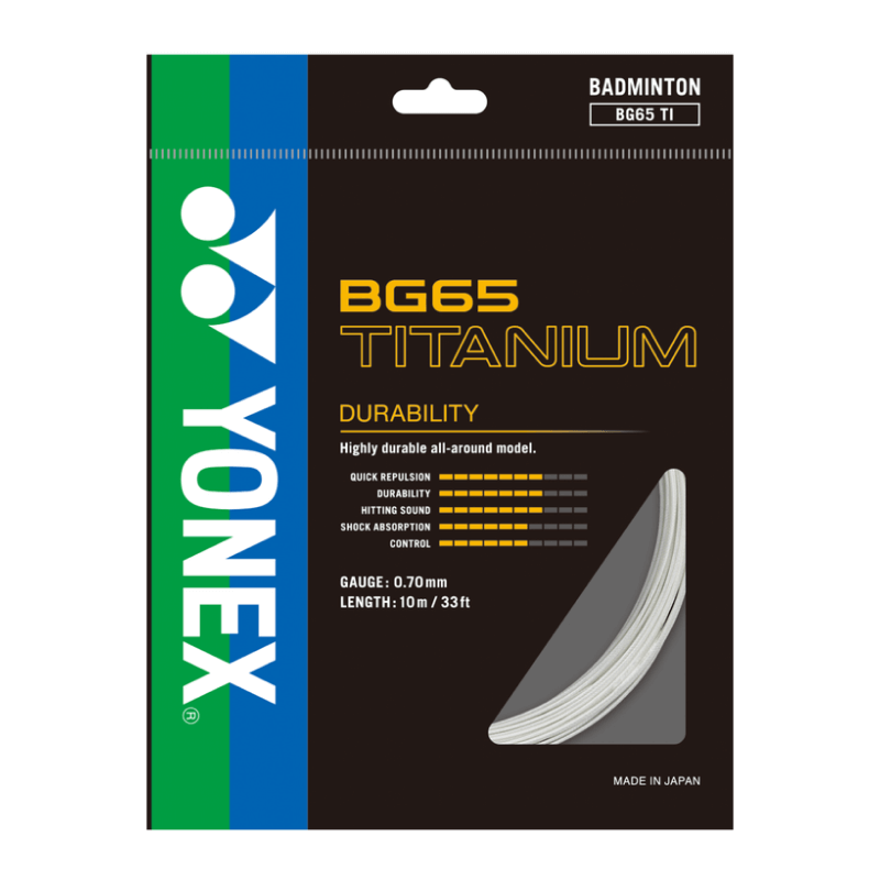 Yonex BG 65 Titanium Badminton String - 10m