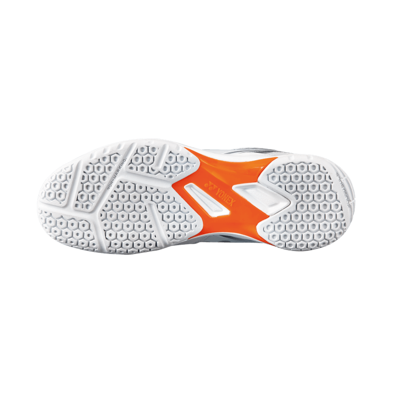 Sole View - Yonex Power Cushion 65 X White/Orange Badminton Shoes