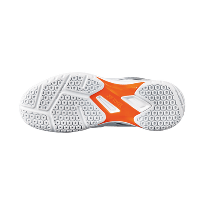 Sole View - Yonex Power Cushion 65 X White/Orange Badminton Shoes